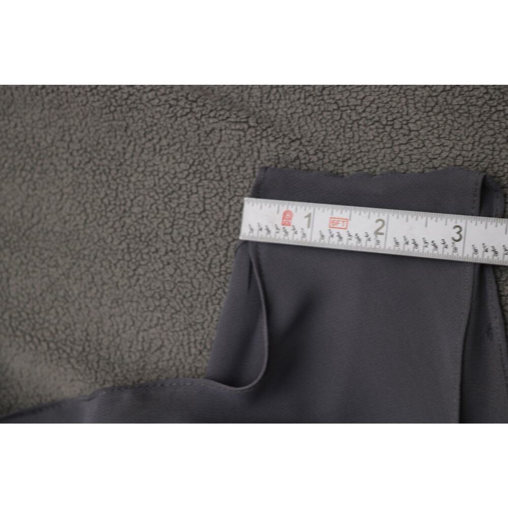 BILL LEVKOFF Bridesmaid Dress Size 12 Gray Formal Gown Sheer Top Pleated Heart - Picture 5 of 16
